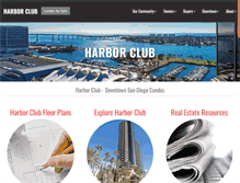 Tablet Screenshot of harborclubsd.com